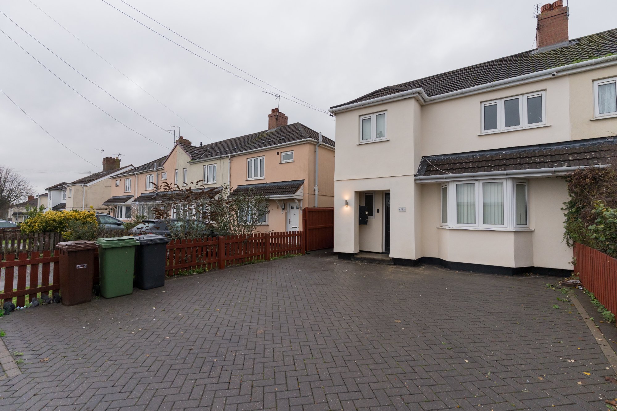 Exterior with driveway parking
